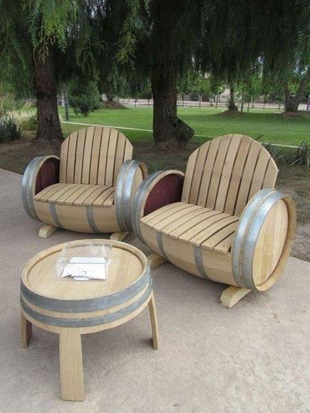 chair and chairs with barrels