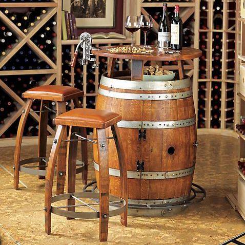 Furniture made of barrels