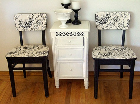chairs and bedside table - classic style