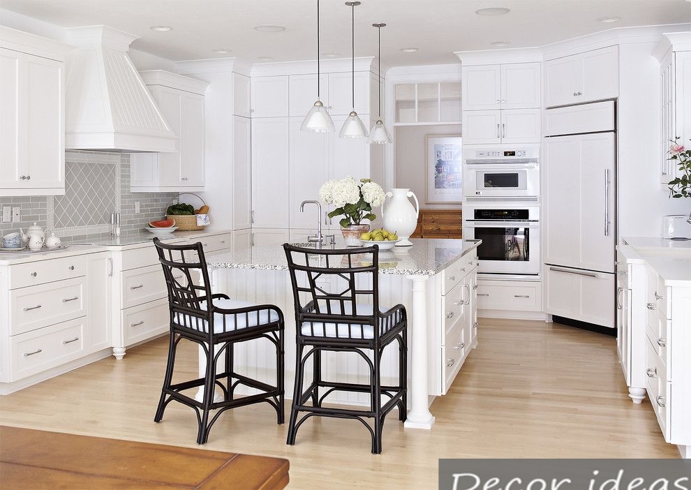 white kitchen refrigerator stool