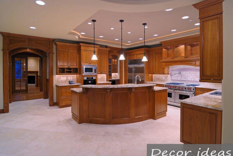 Kitchen sets with facades made of natural wood - California decor ideas ...