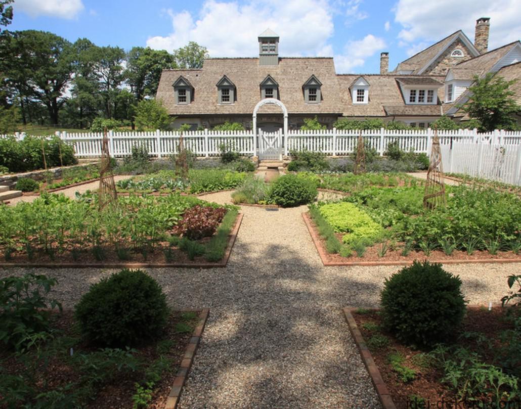 garden bed vegetables path