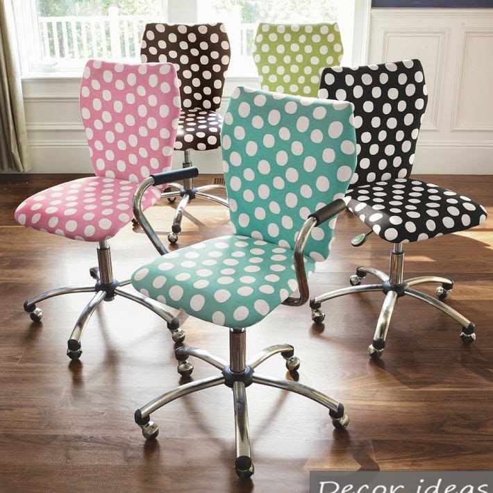 Computer chairs for polka dots