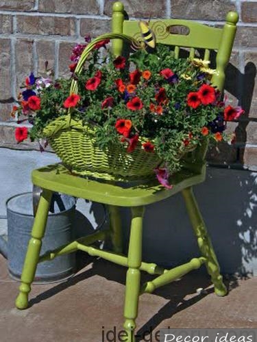 42 ideas flower beds from old chairs - California decor ideas | Create ...