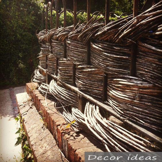 fence wicker country house 