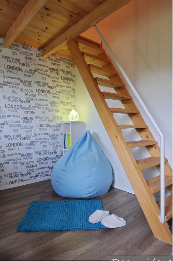 Ladder chair-bag interior home