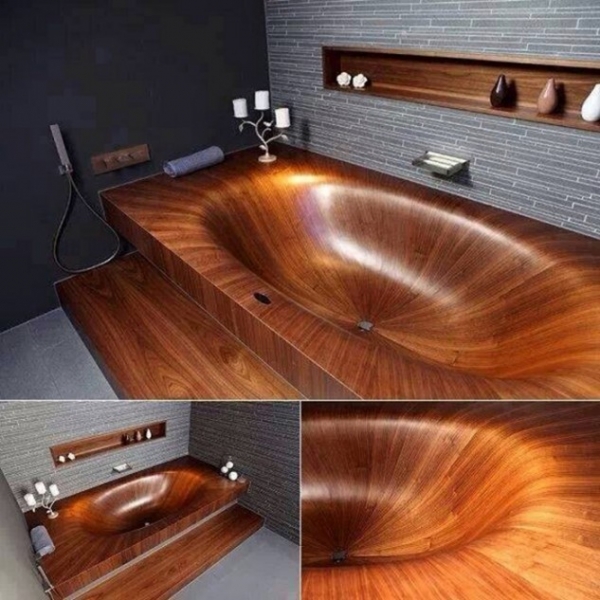 деревяна ванна з підставкою суцільна