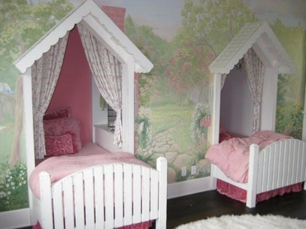 twin girls bedroom