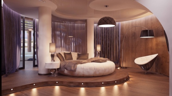 15 Luxurious Master Bedrooms With Round Beds