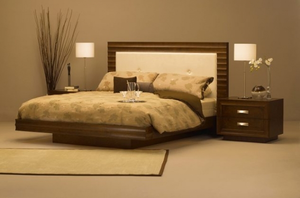 проект спальні у коричневих відтінках