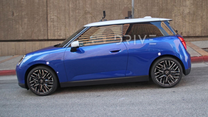 2024 Mini Cooper electric hatch spied undisguised