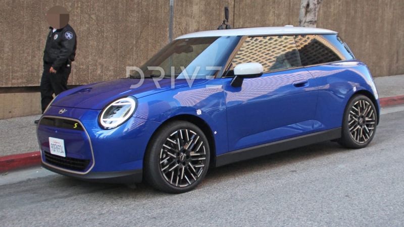 2024 Mini Cooper electric hatch spied undisguised