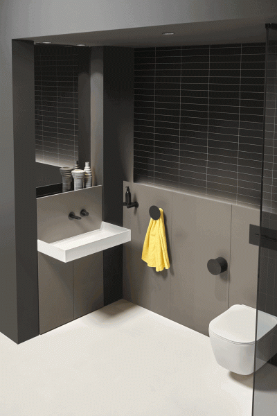 Bathrooms Made of Modular Components: Minimalist Aesthetics and Functionality